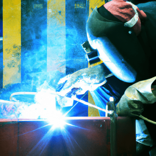 What safety precautions should be taken when welding?