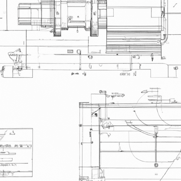 technical drawing for CNC machining
